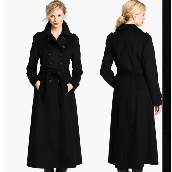 Dkny | Jackets u0026 Coats | Dkny Donna Karan Black Double Breasted Military  Inspired Maxi Winter Coat S4 | Poshmark